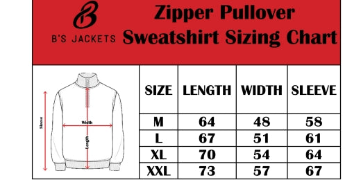 Zipper pullover sweatshirt