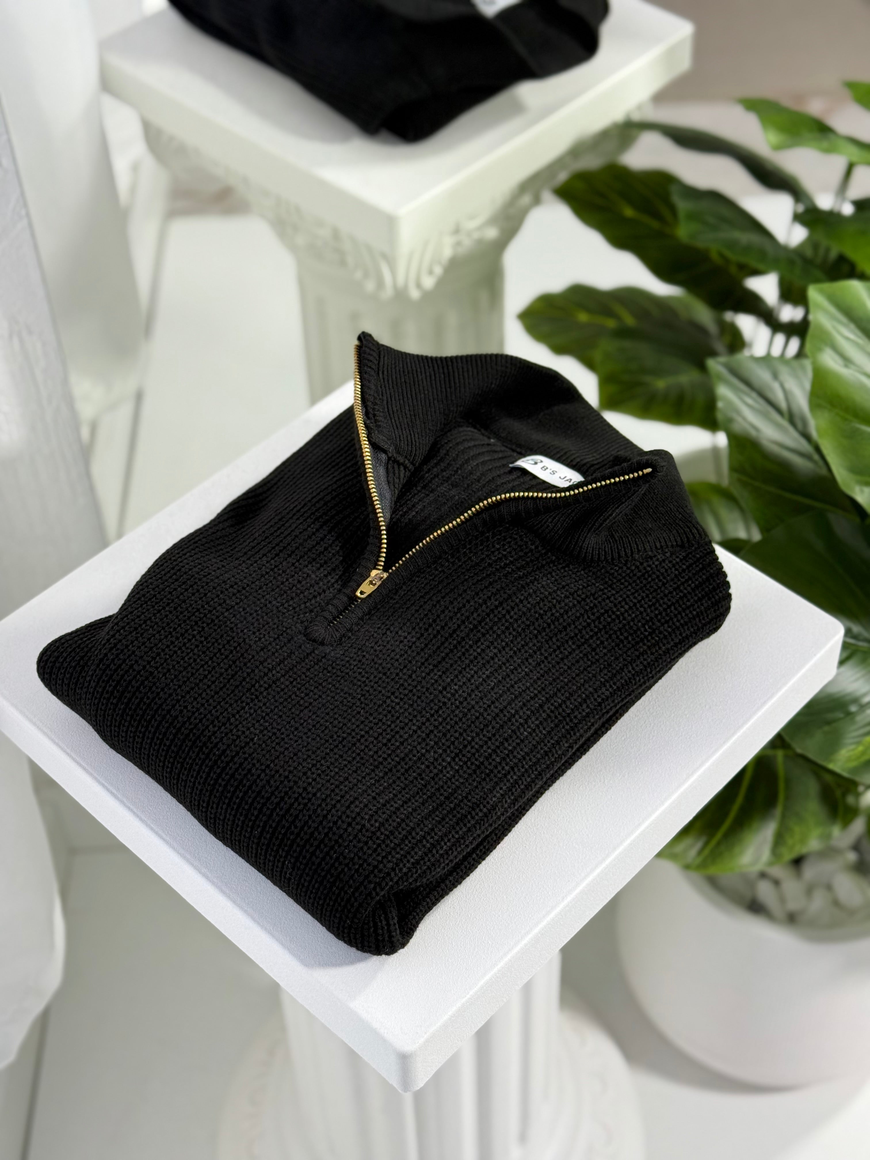 Zipper pullover sweatshirt