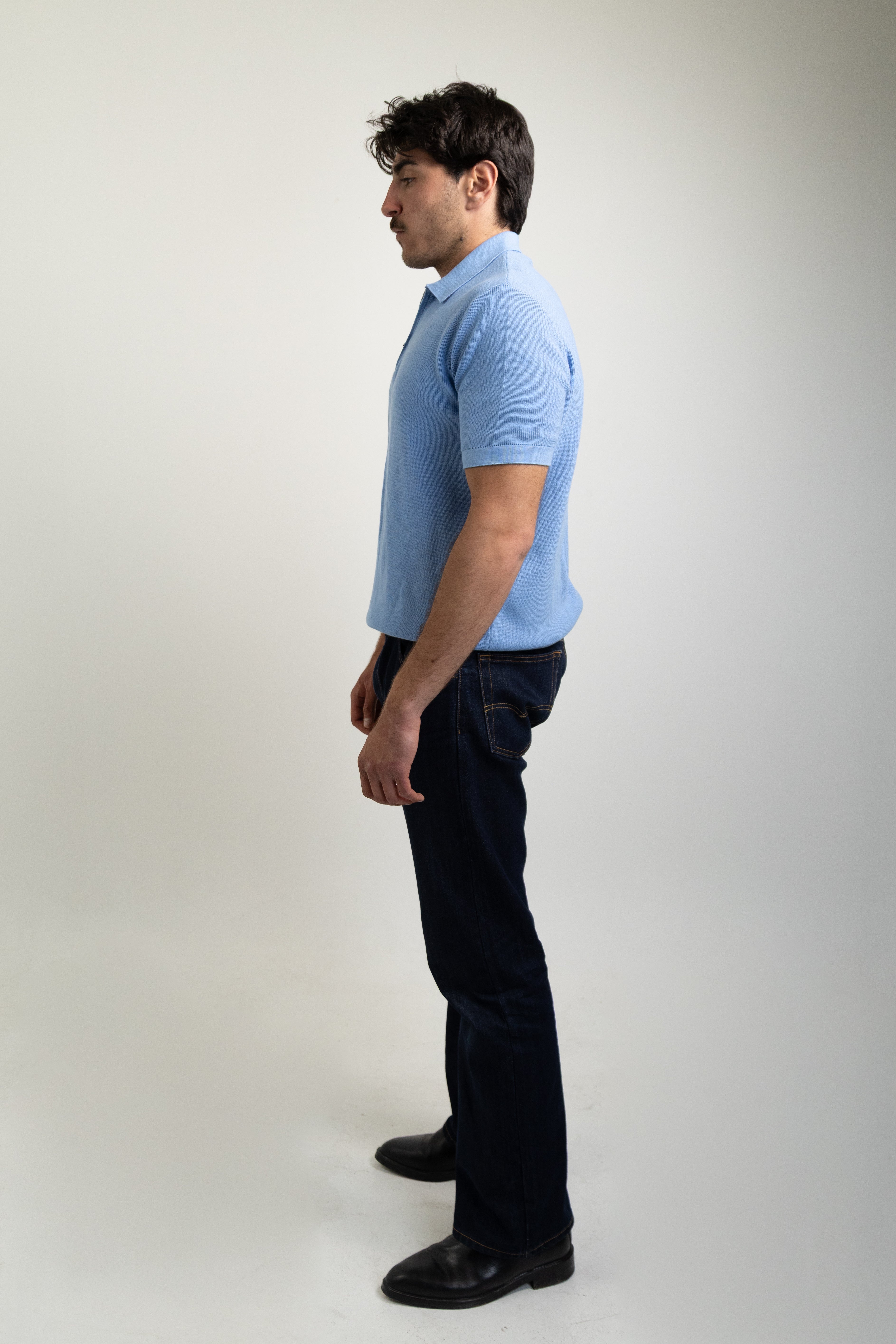 Zip-up polo