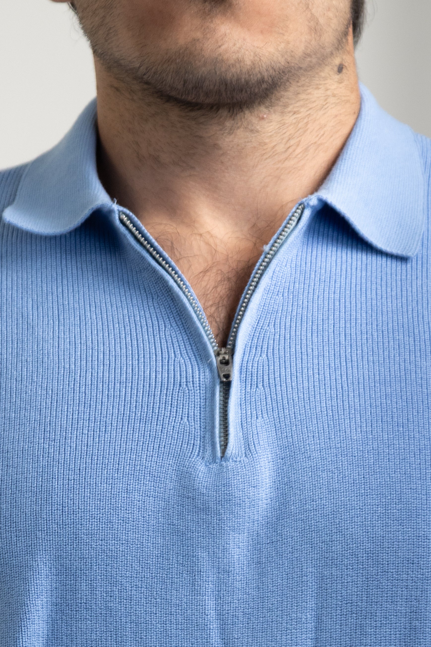 Zip-up polo