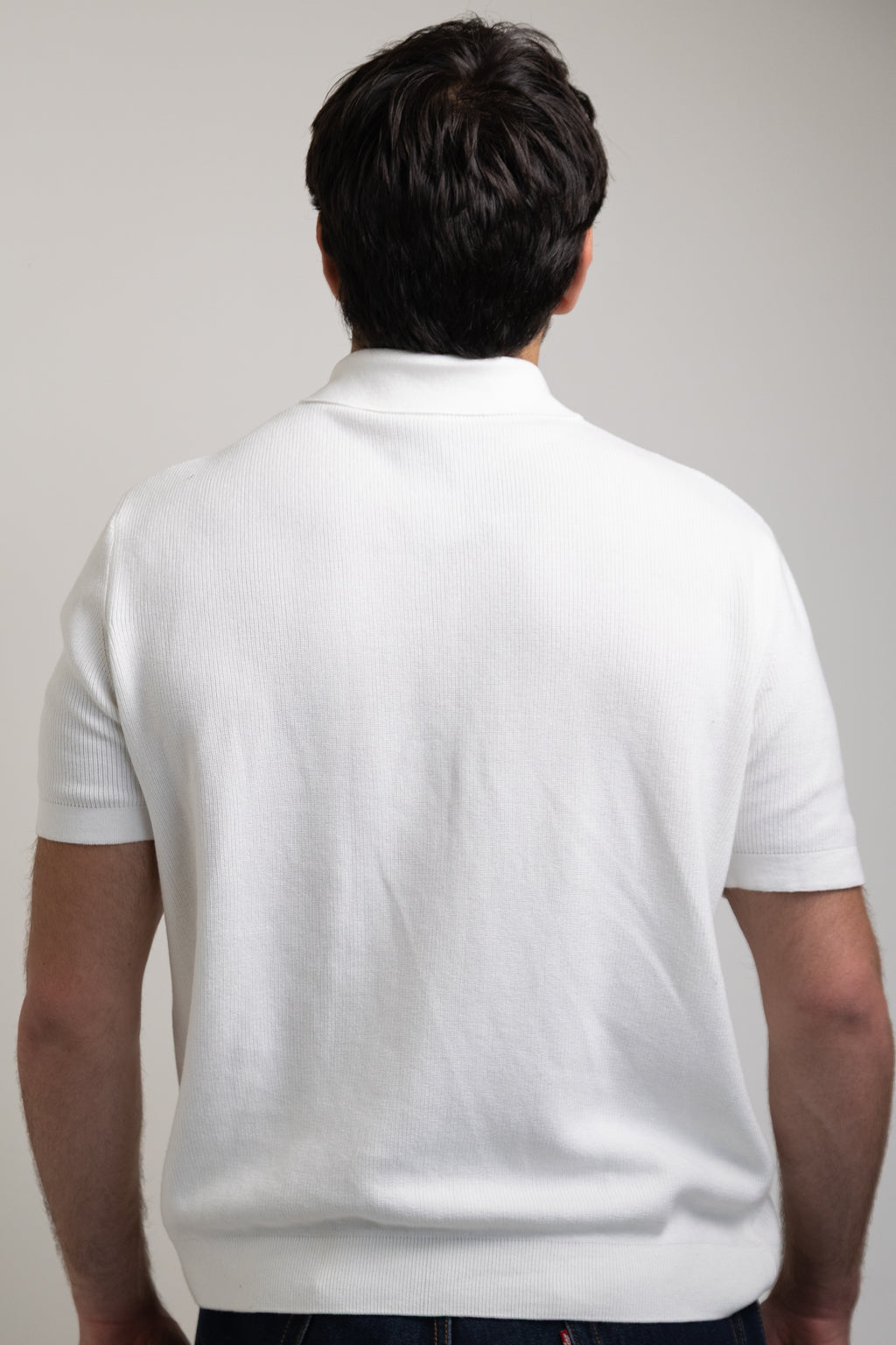 Zip-up polo