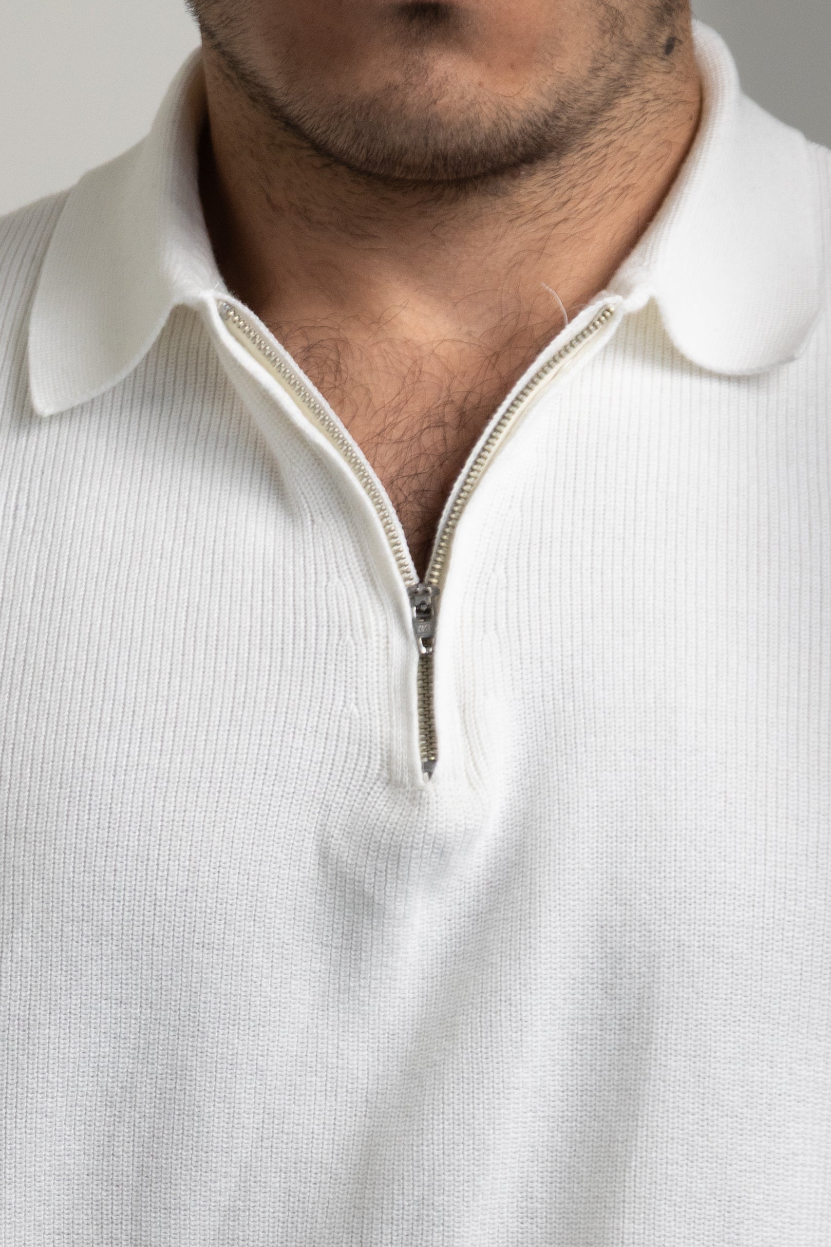 Zip-up polo