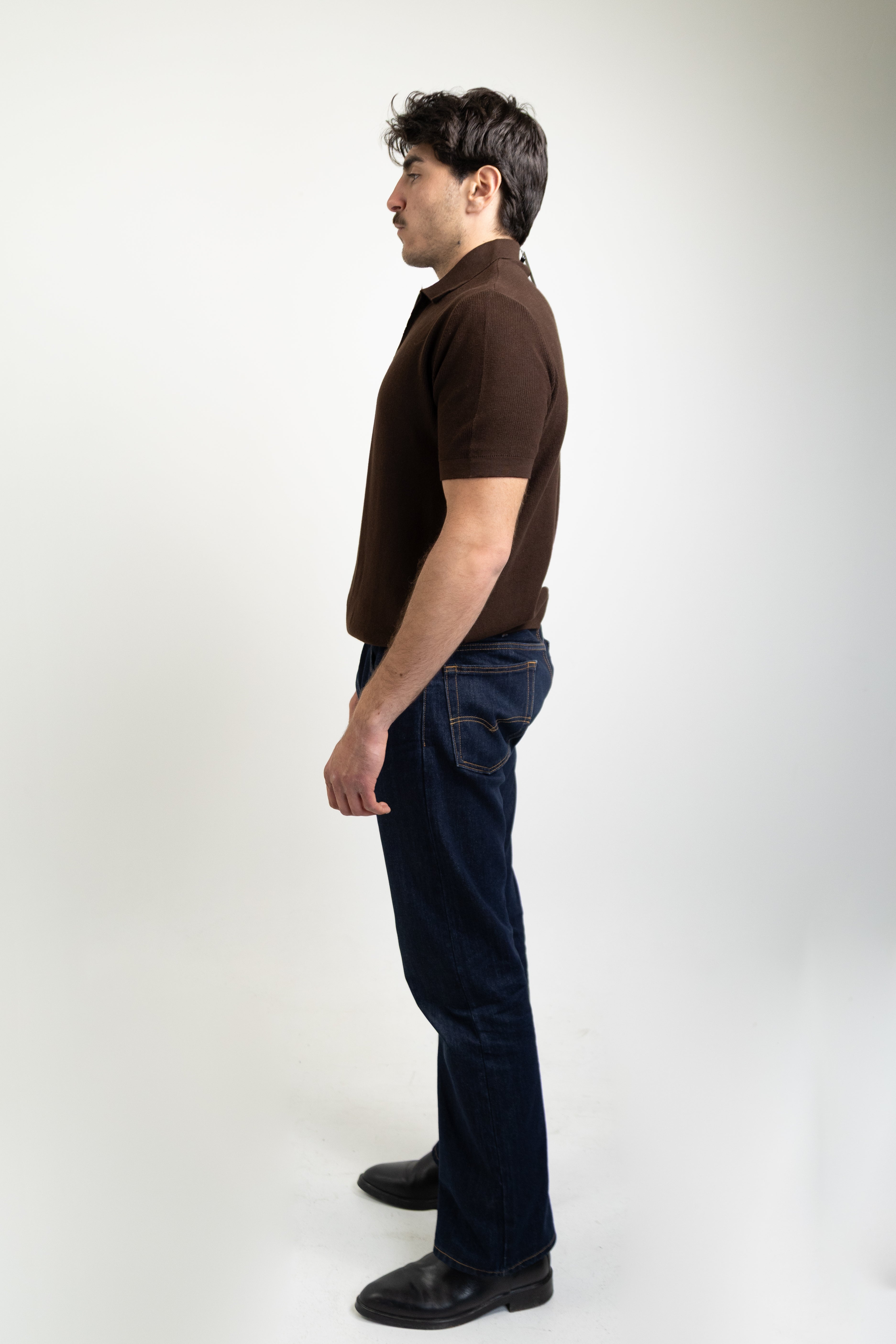 Zip-up polo
