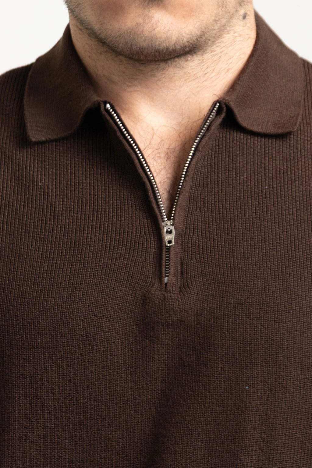Zip-up polo