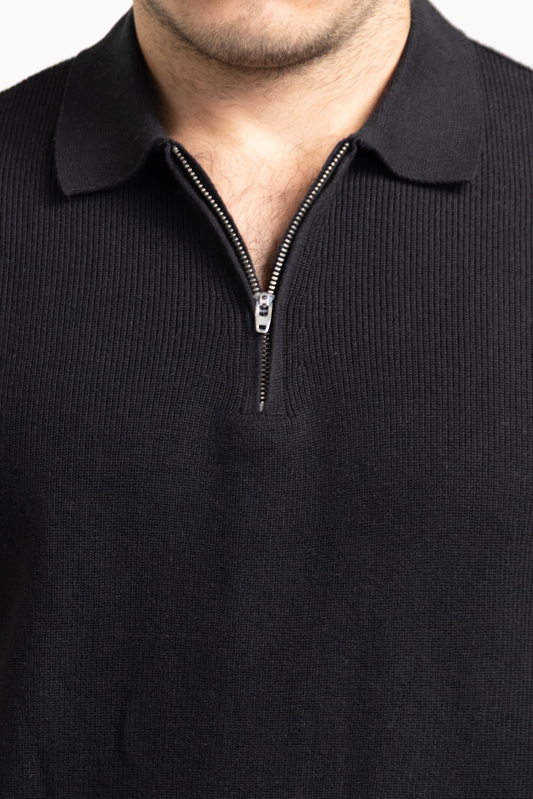 Zip-up polo